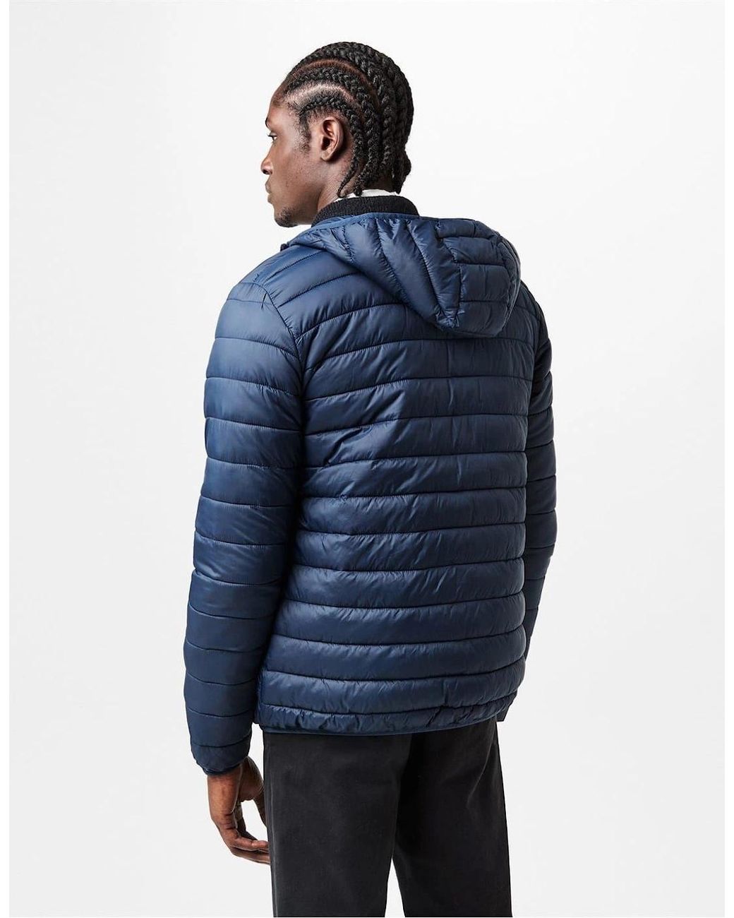 Aquascutum Blue Puffer Jacket for men