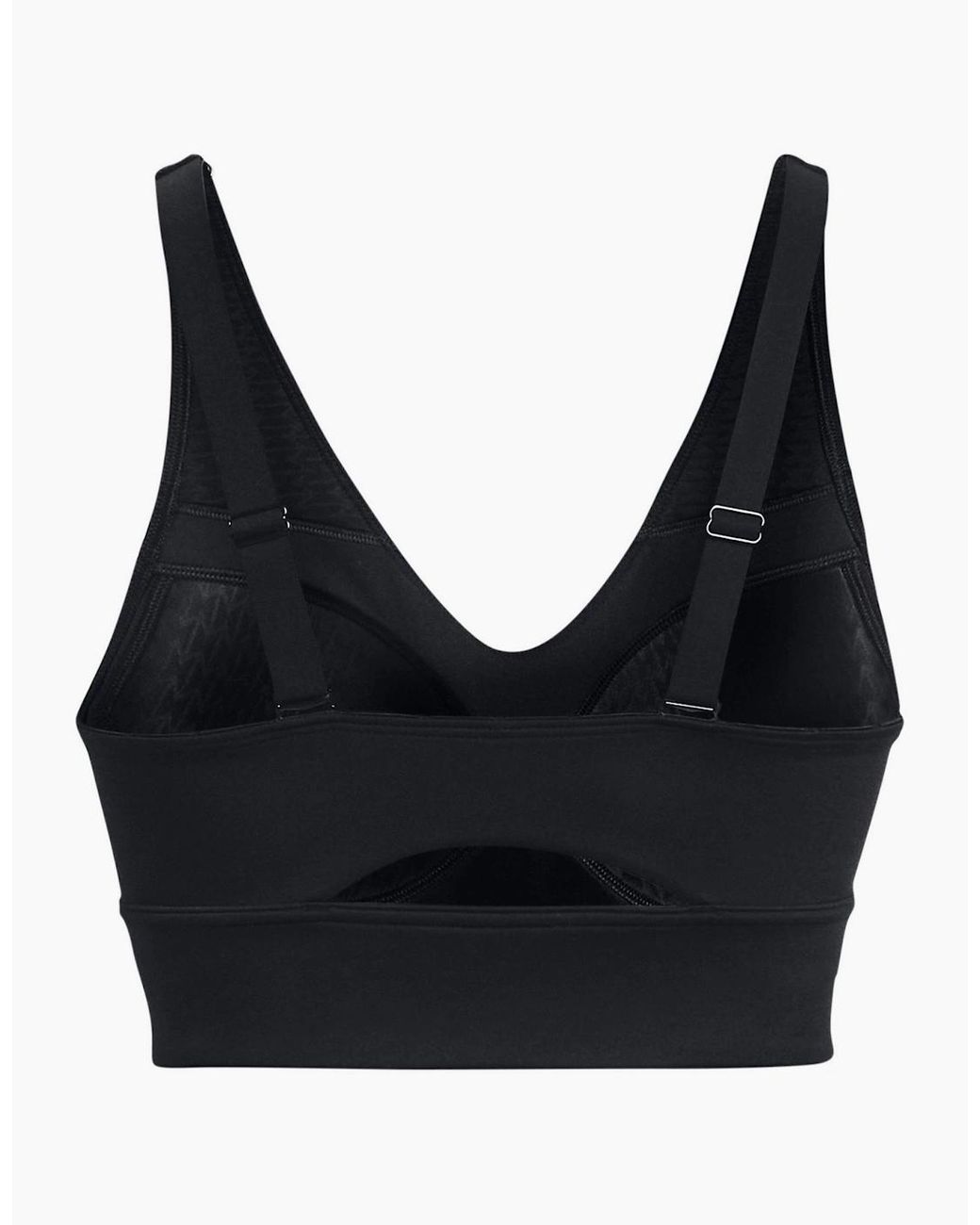 Under Armour Black Evo Sports Bra With Spaghetti Straps