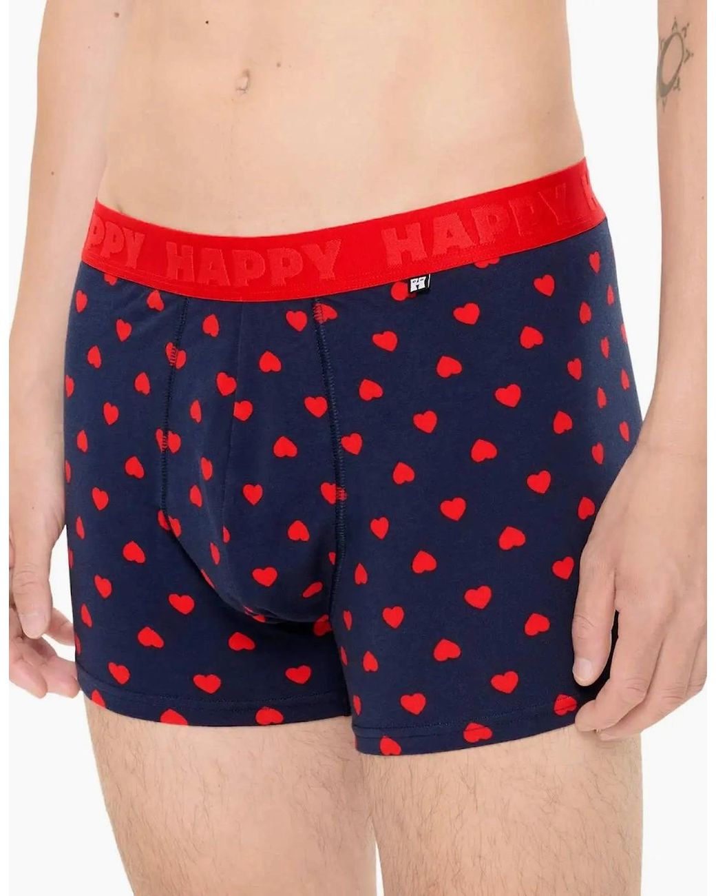 Happy Socks Red Hearts Boxer Trunk for men