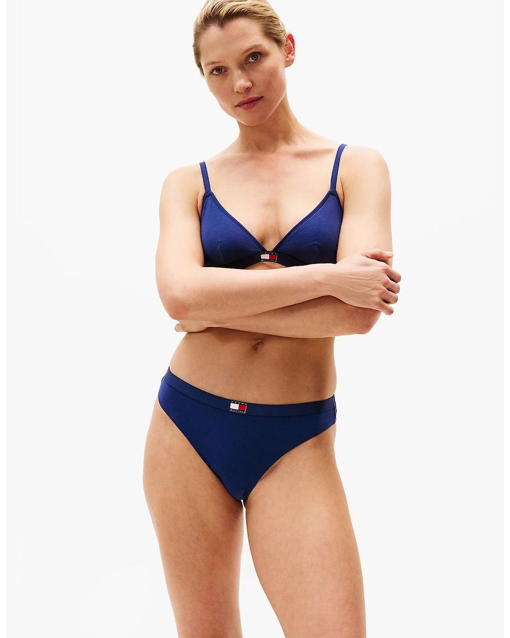 Tommy Hilfiger Blue 3 Pack Thong Multicoloured
