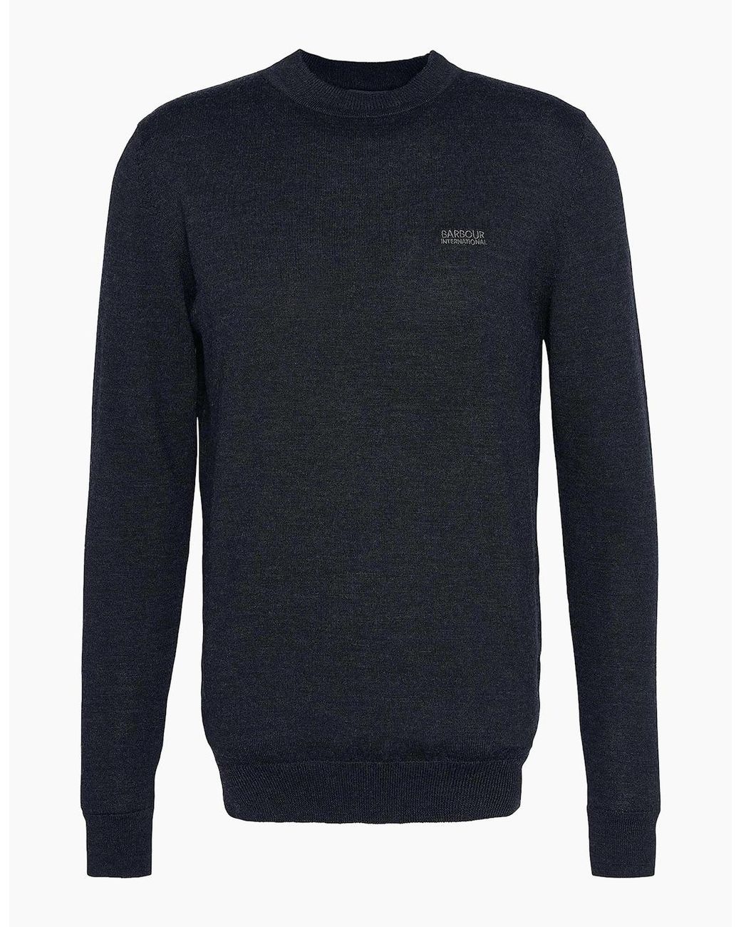 Barbour Blue Merlin Turtle Neck Jumper for men