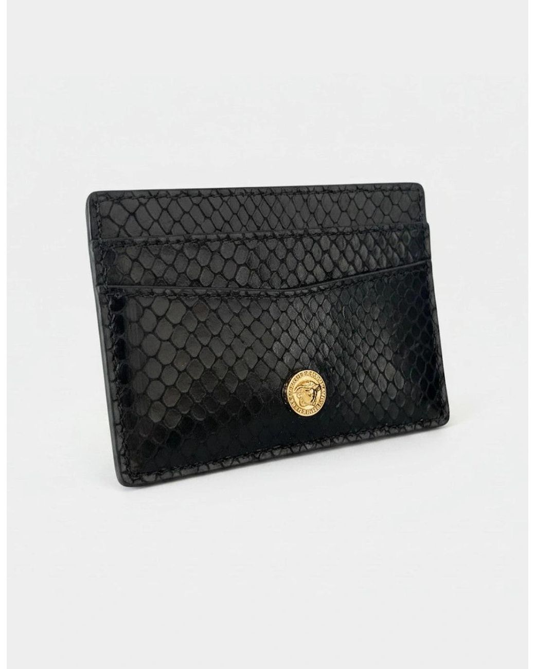 Versace Black Medusa Head Cardholder Ayer