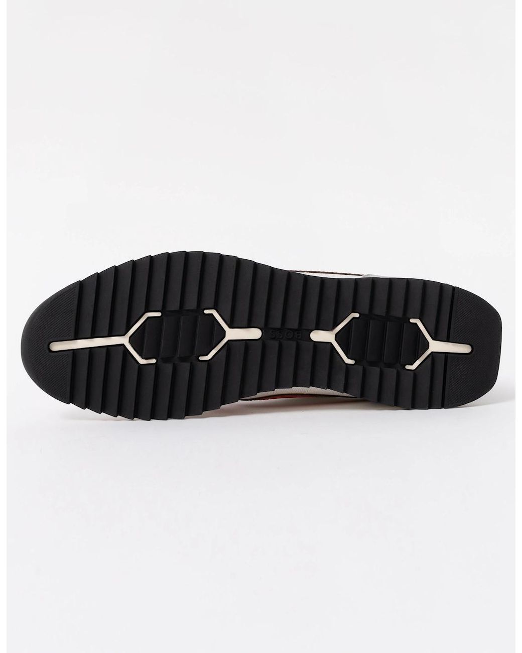 Boss White Boss Zayn Low-Top Trainers With Faux-Leather Trims for men