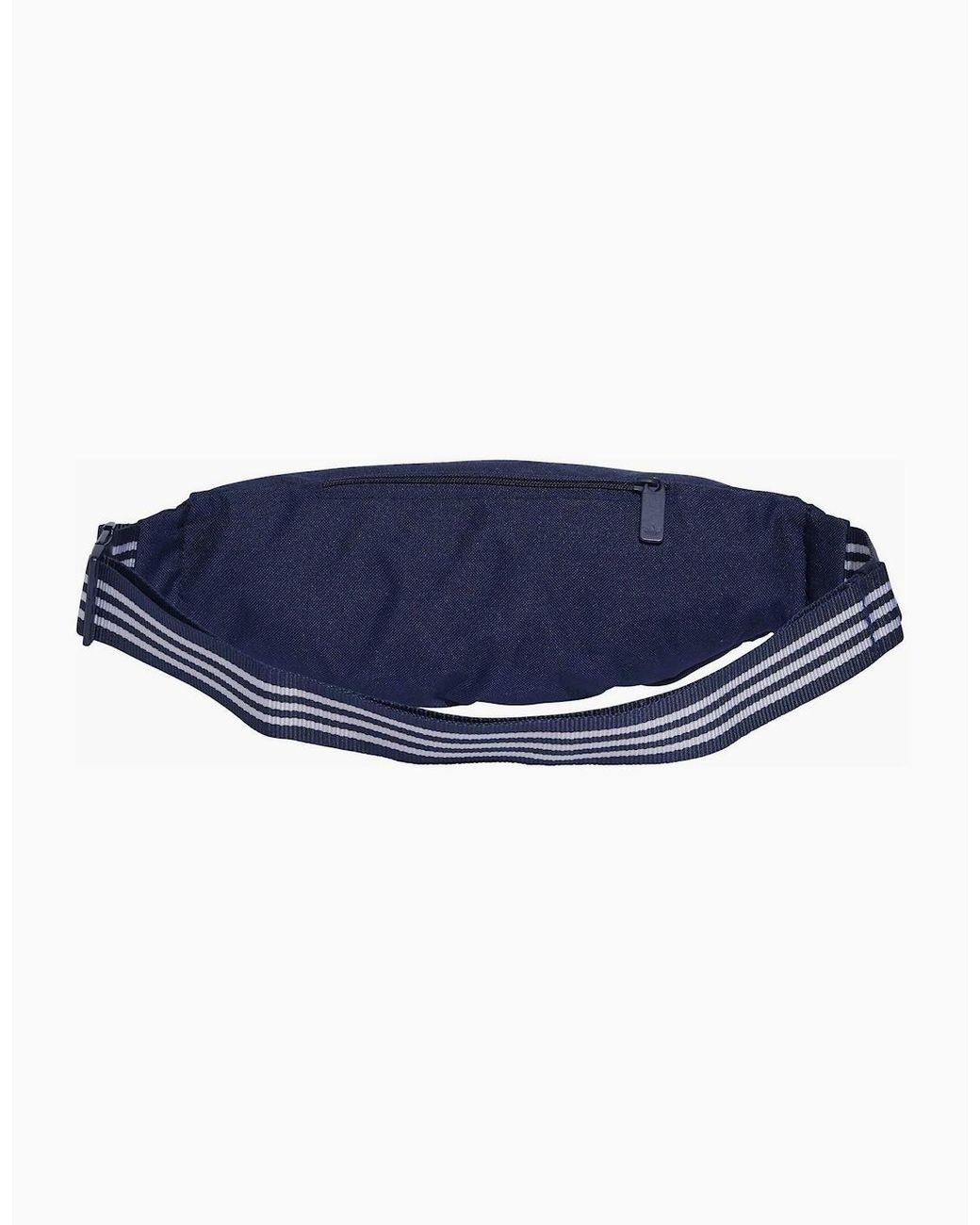 Adidas Originals Blue Adicolor Wordmark Crescent Shape Fanny Pack for men