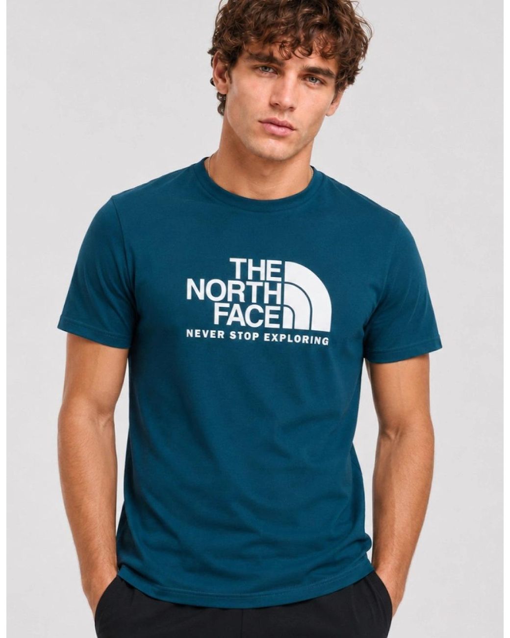 The North Face Blue M New Peak Ss T-Shirt for men