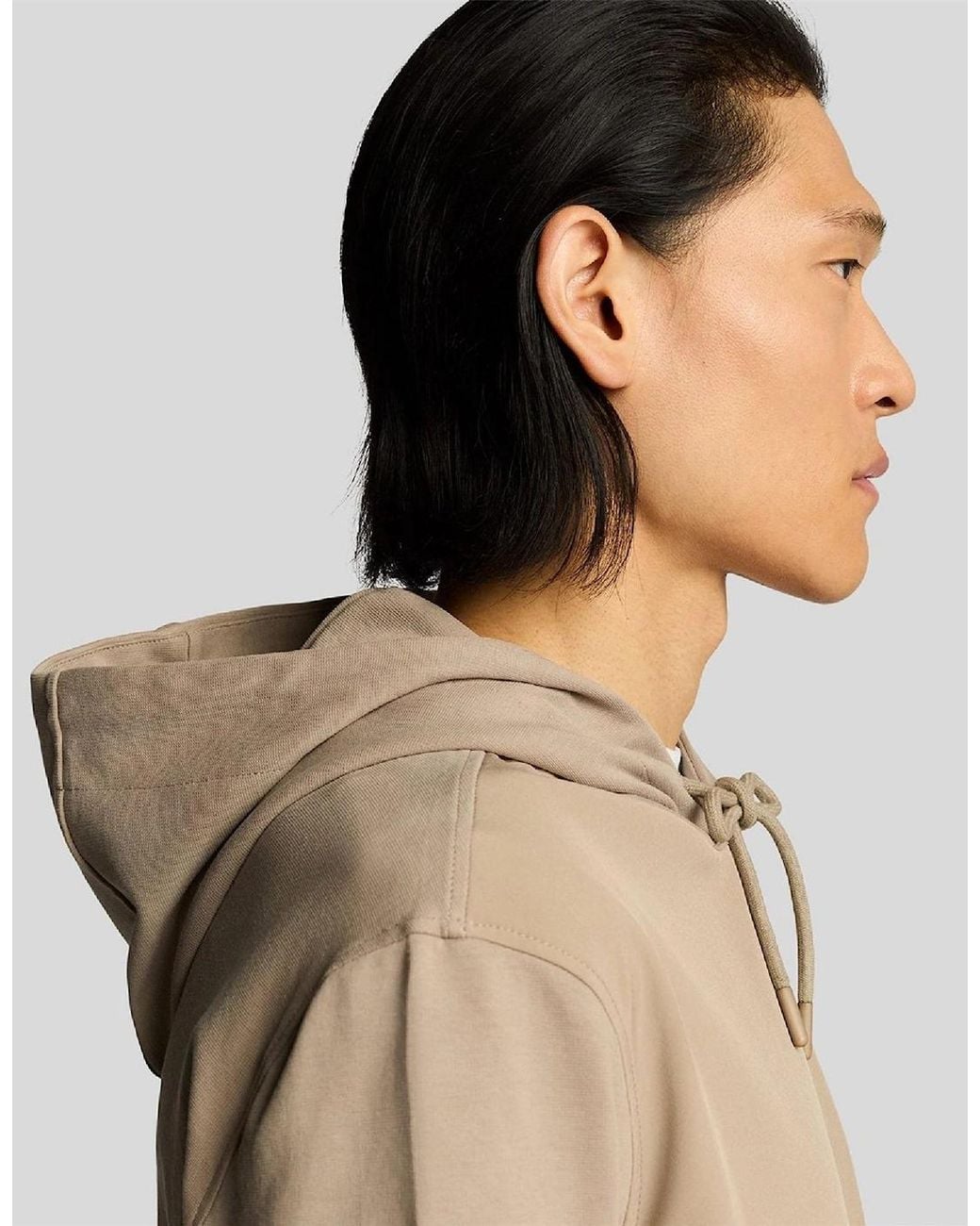 Lyle & Scott Natural Hybrid Pullover Hoodie for men