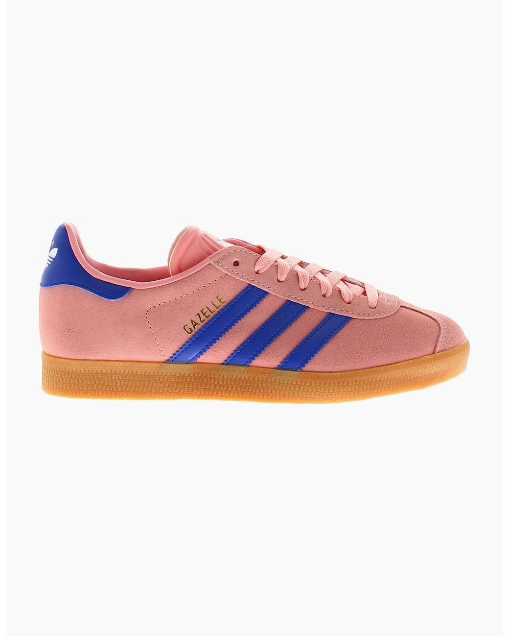 Adidas Originals Gazelle Pink Adidas Originals Trainers Gazelle Leather Lace Up Semi Spark Uk Size
