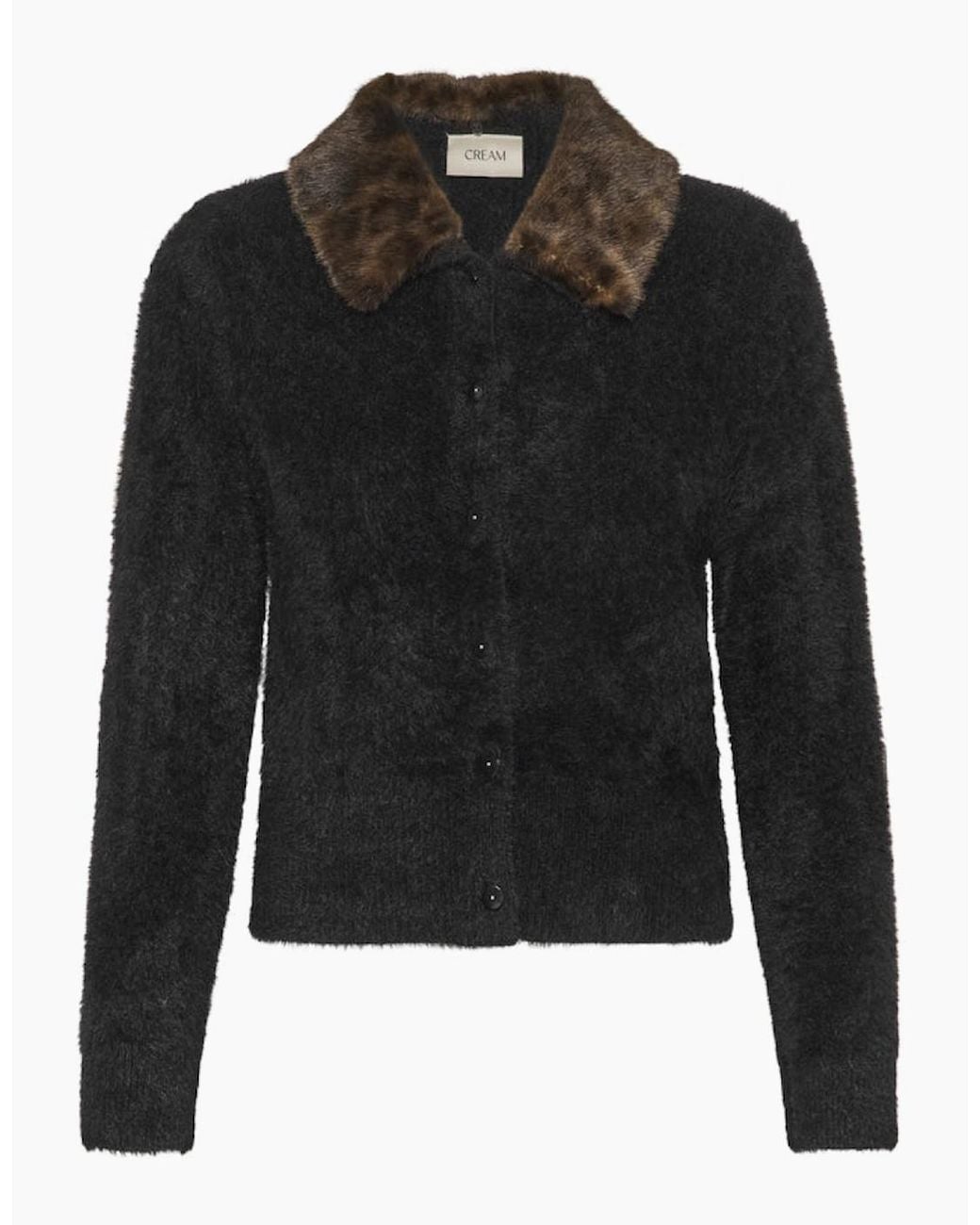 Cream Black Inaya Cardigan