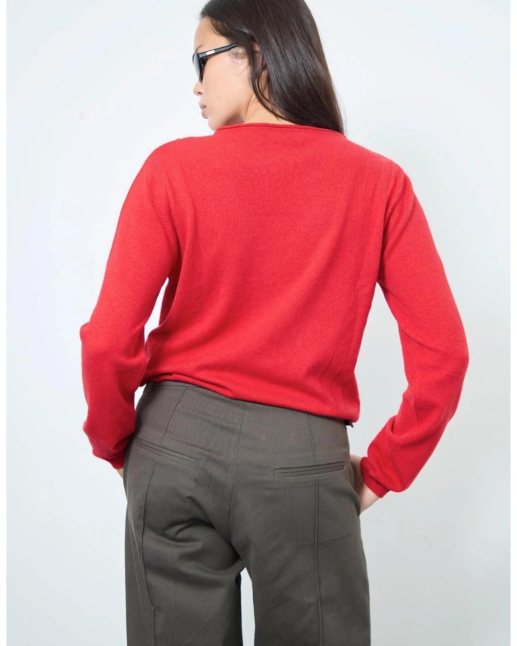 No Emotions UK Red Alma Cardigan