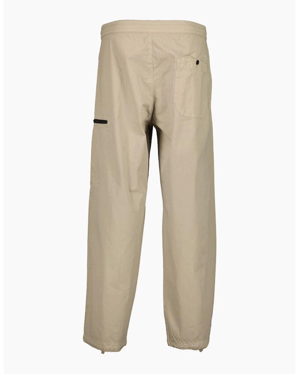 C P Company Natural Microreps Boxy Lens Cargo Pants for men