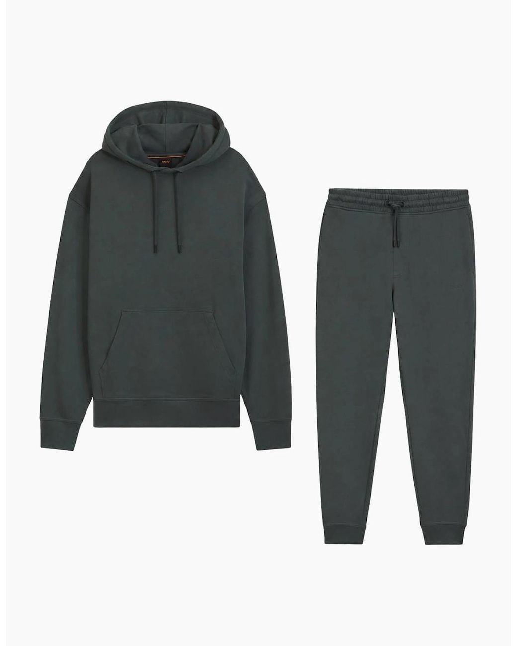 Boss Blue Wesmallhood Seechup Overhead Hooded Tracksuit for men