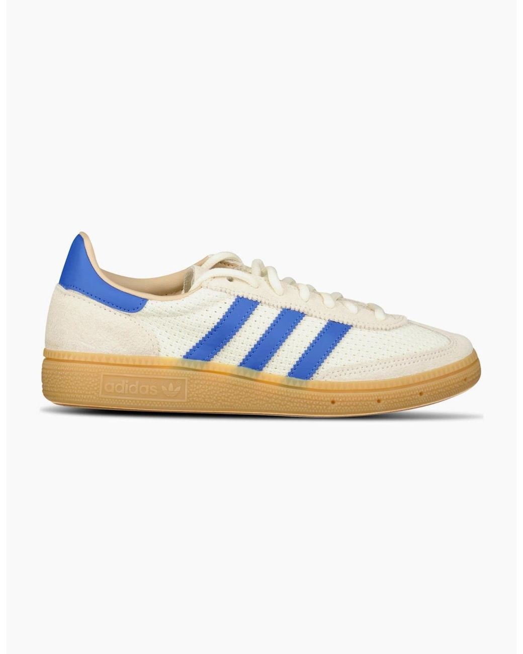 Adidas Blue Originals Handball Spezial Mesh And Suede Trainers