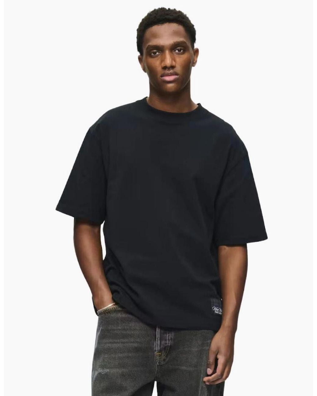 WOOD WOOD Blue Wwgary Field T-Shirt for men