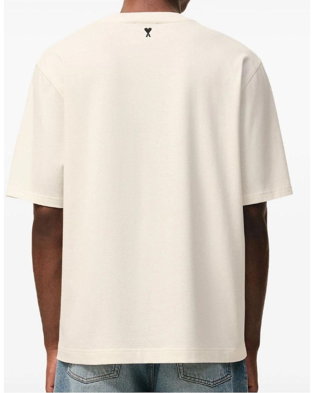 AMI White Ami Heritage Printed Graphic T-Shirt for men