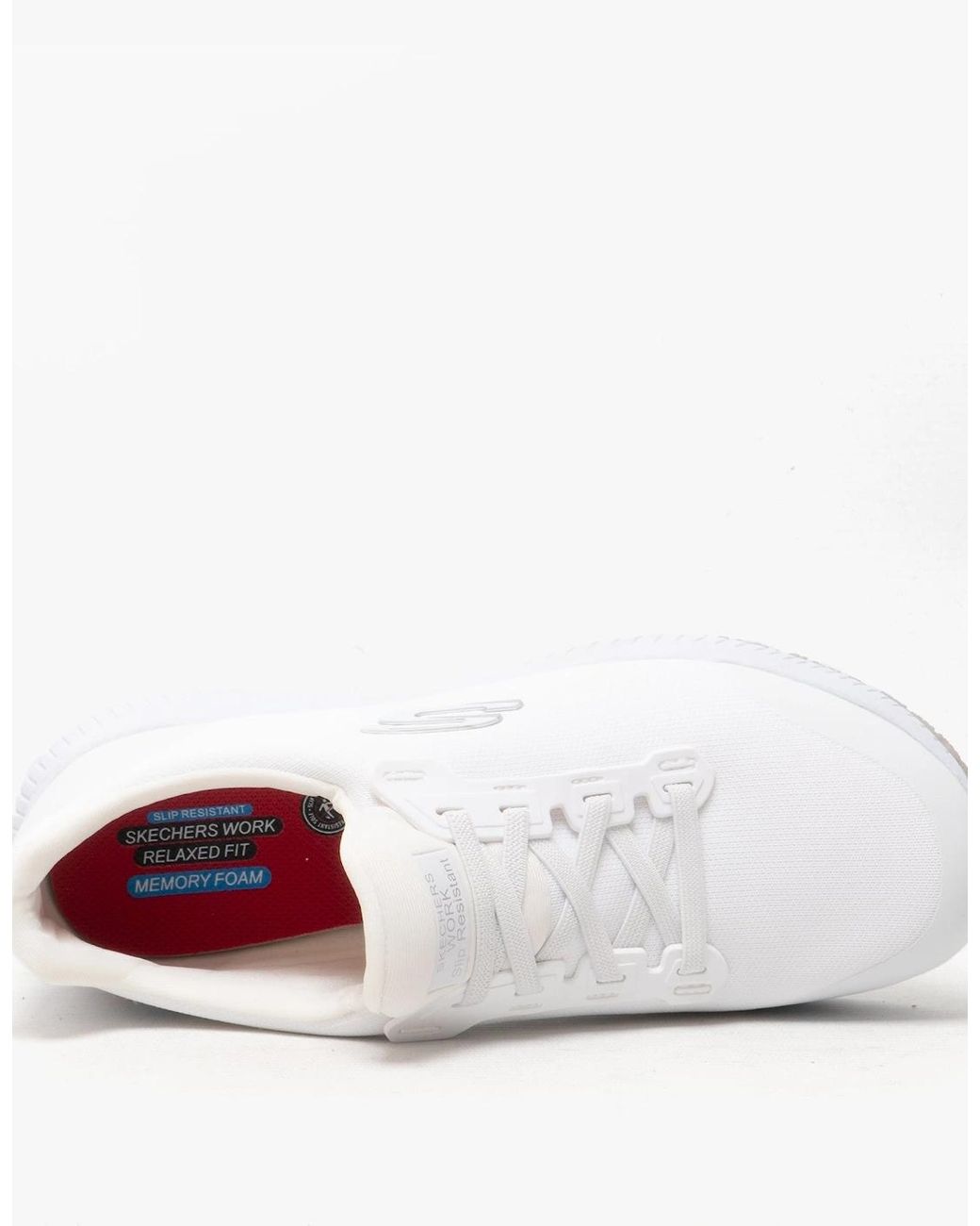 Skechers White Work 77222Ec Squad Sr Occupational Trainers
