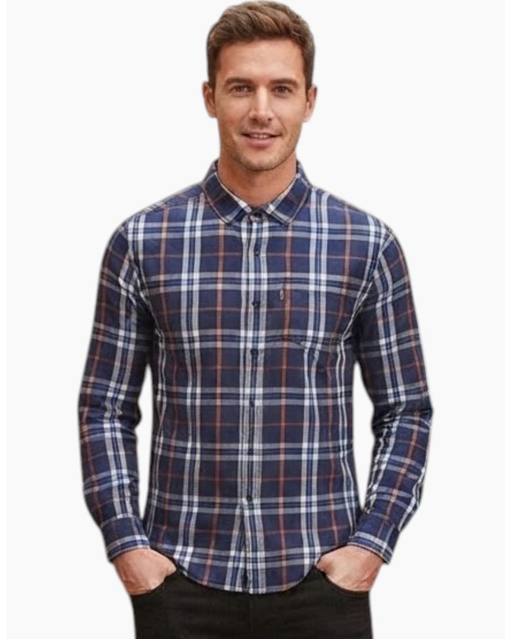 Levi's Blue Levi's Shirts Cotton Long Sleeve Summer Shirt for men