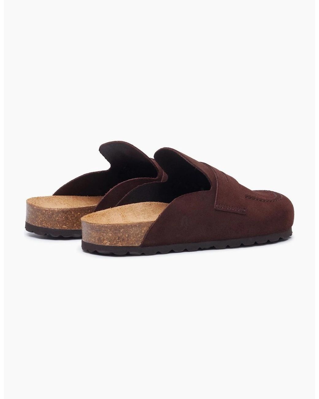 Hush Puppies Red Briar Closed Toe Suede Chocolate Mules