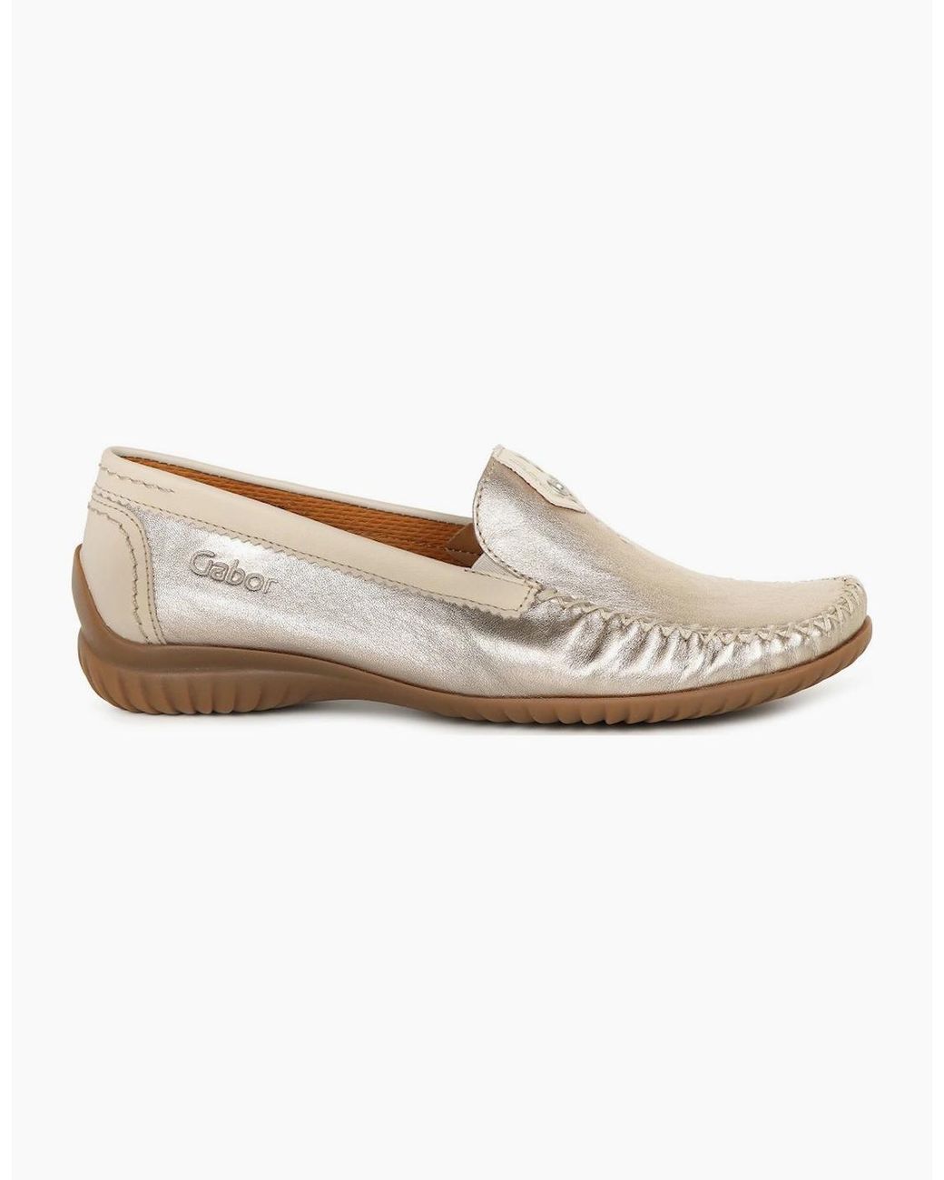 Gabor White California Sporty Moccasins