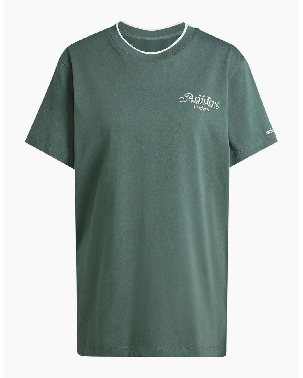 Adidas Originals Green Wordmark Crew Neck Short Sleeve Jersey T-Shirt