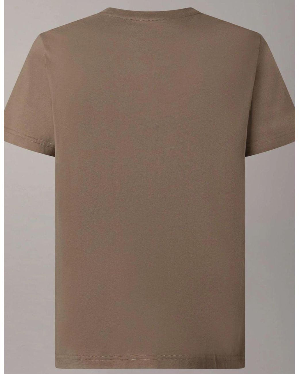 Moose Knuckles Brown Icebreak Graphic Logo Ashen T-Shirt for men