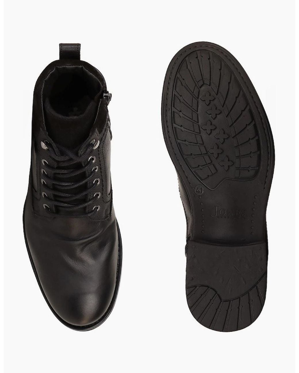 Jones Bootmaker Black Docklands Boots for men