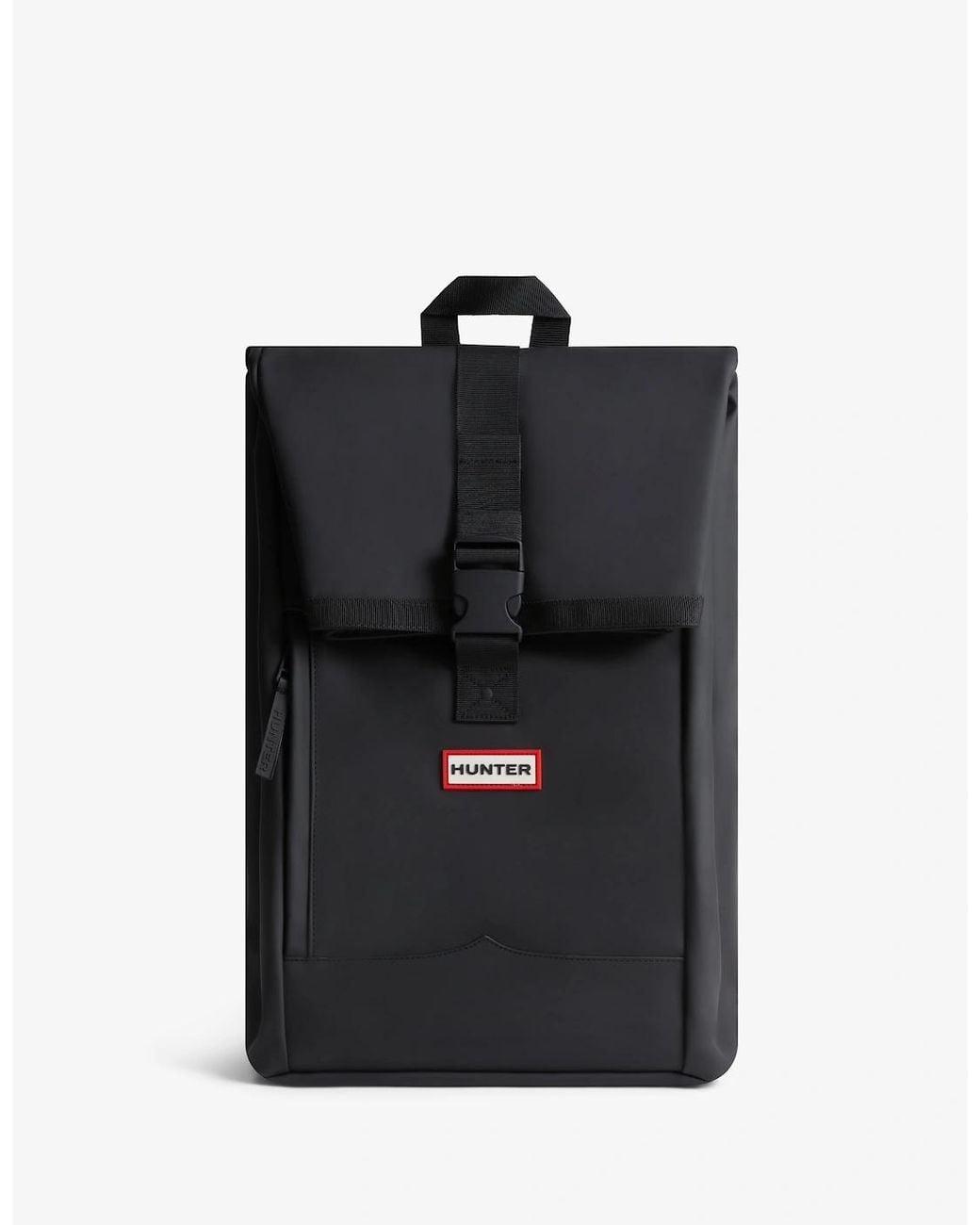 Hunter Black Pentallen Roll Top Clip Backpack