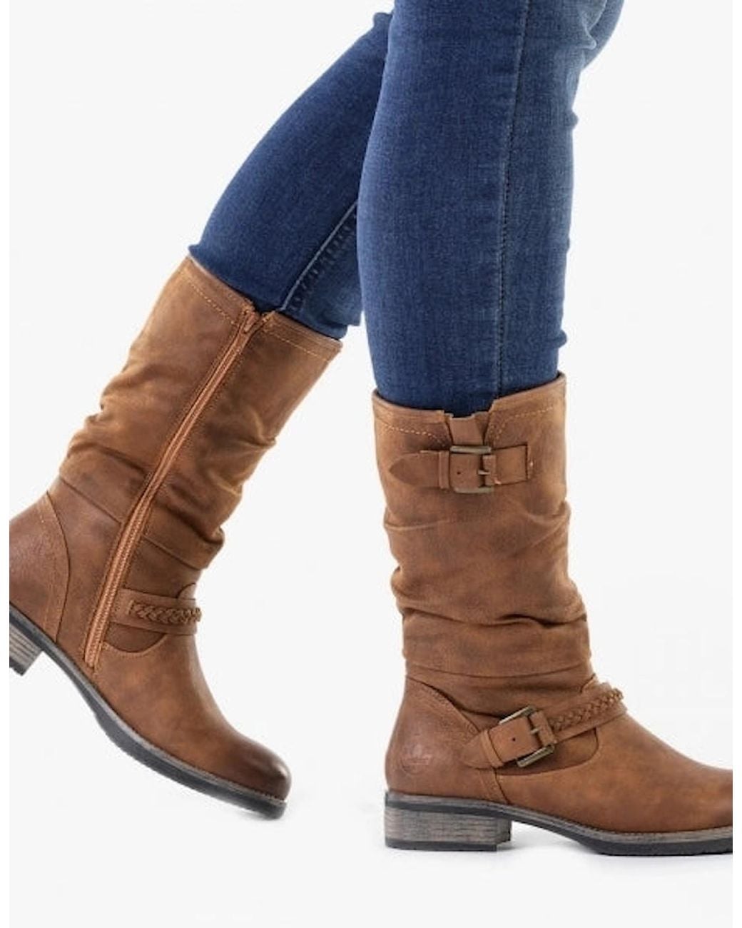 Rieker Brown 98860 Ankle Boots