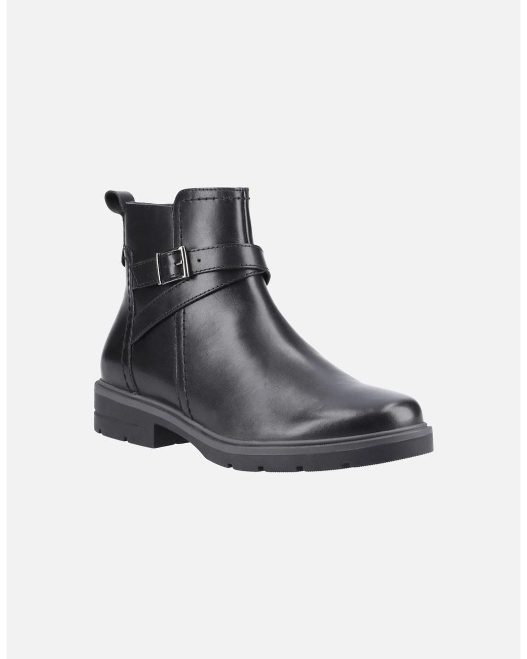 Hush Puppies Black Tove Leather Boots