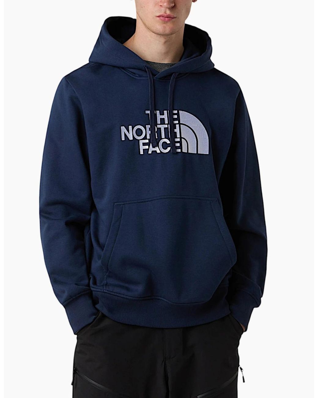 The North Face Black Drew Peak Hoodie Casual Sweatshirt Overhead Pullover Hoody for men