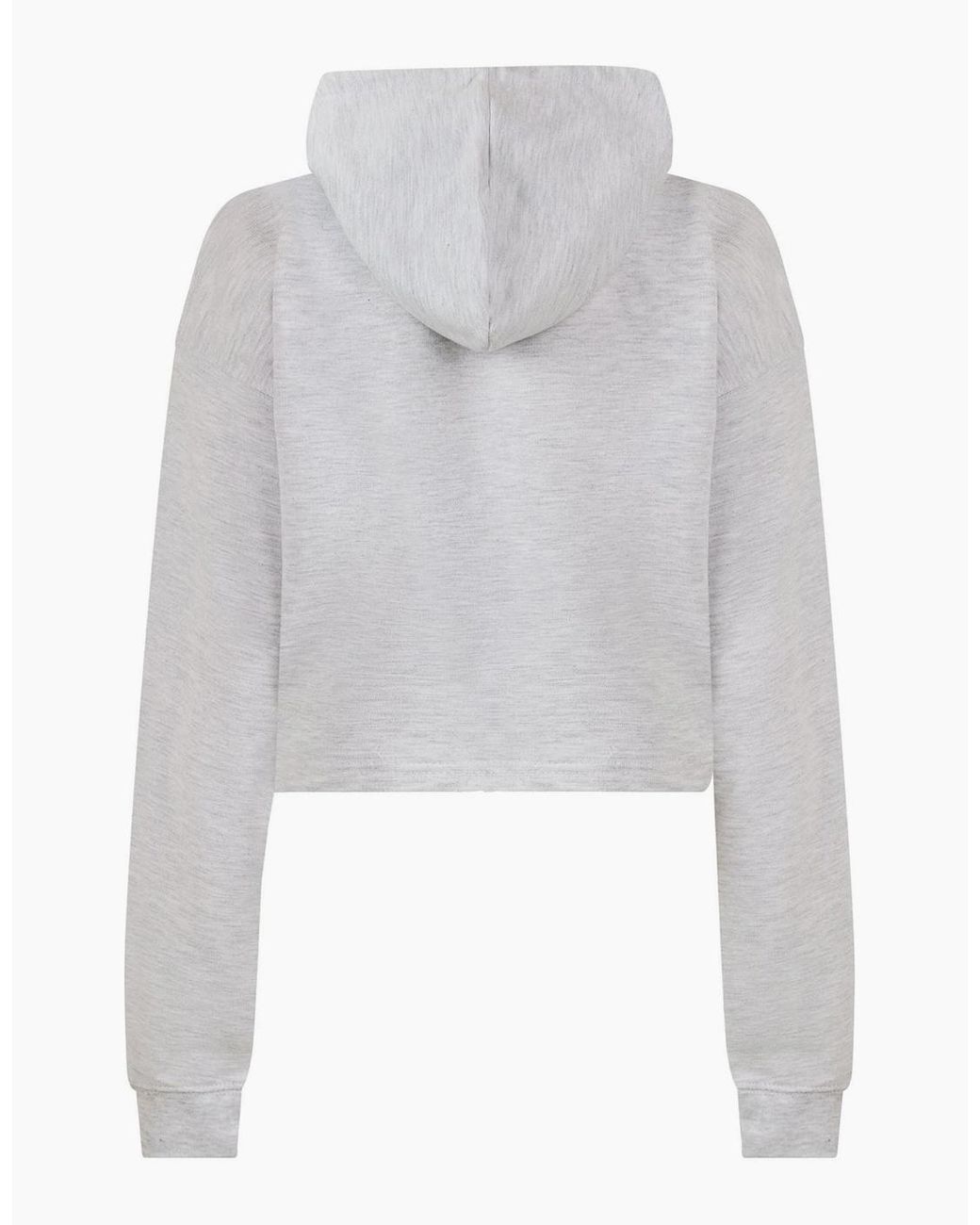 Miso White Cropped Hoodie
