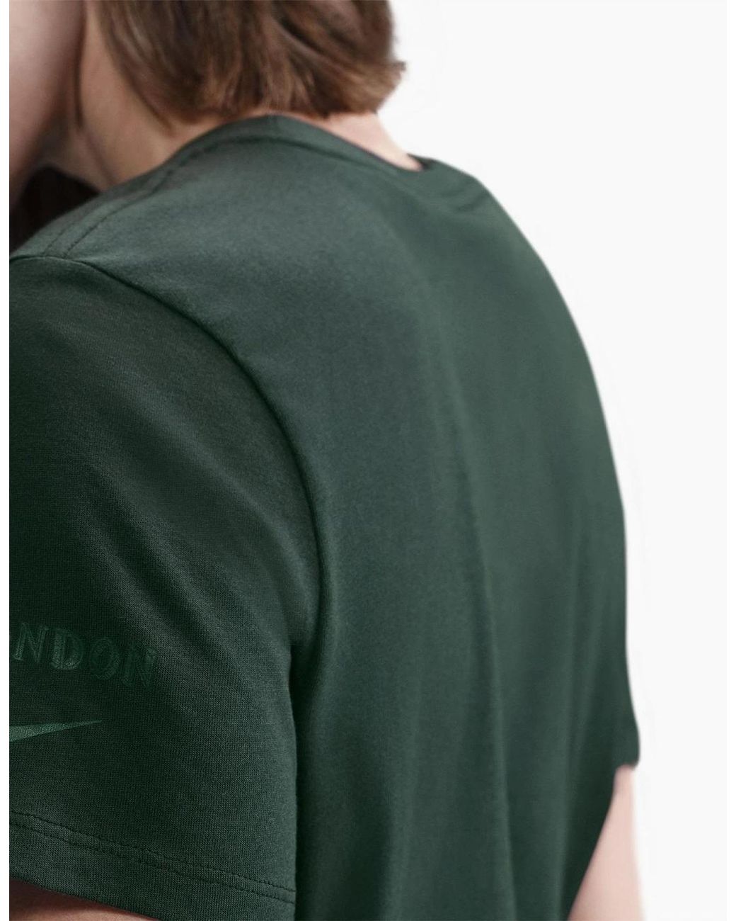 Nike Green Cfc Wordmark Crew Neck Short Sleeve T-Shirt