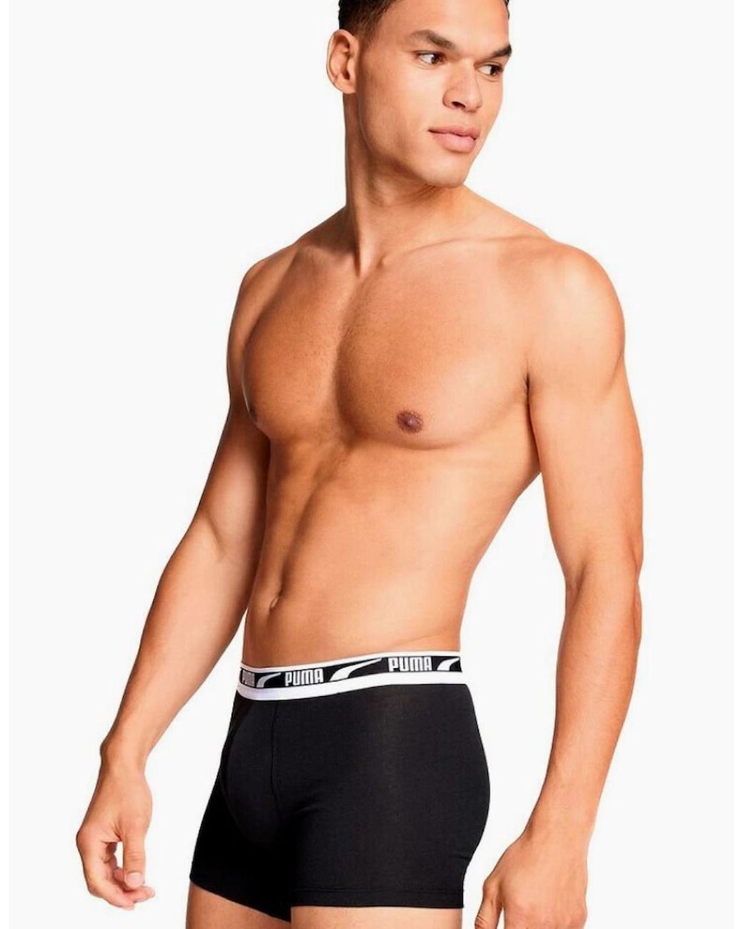 PUMA Black 2-Pack Everyday Multi Logo Boxer Briefs for men