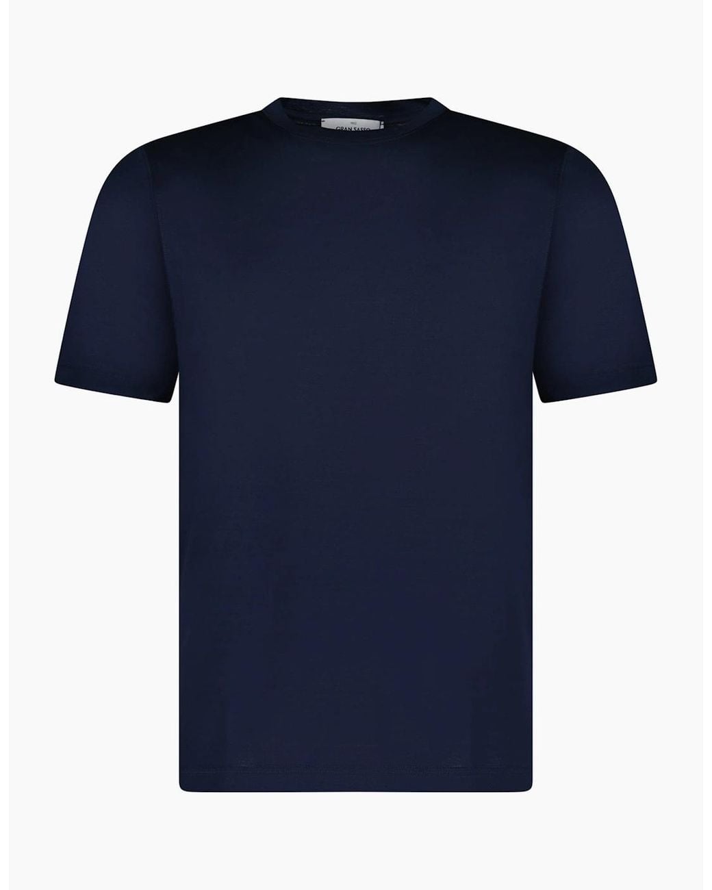 Gran Sasso Blue Pure Cotton T-Shirt for men