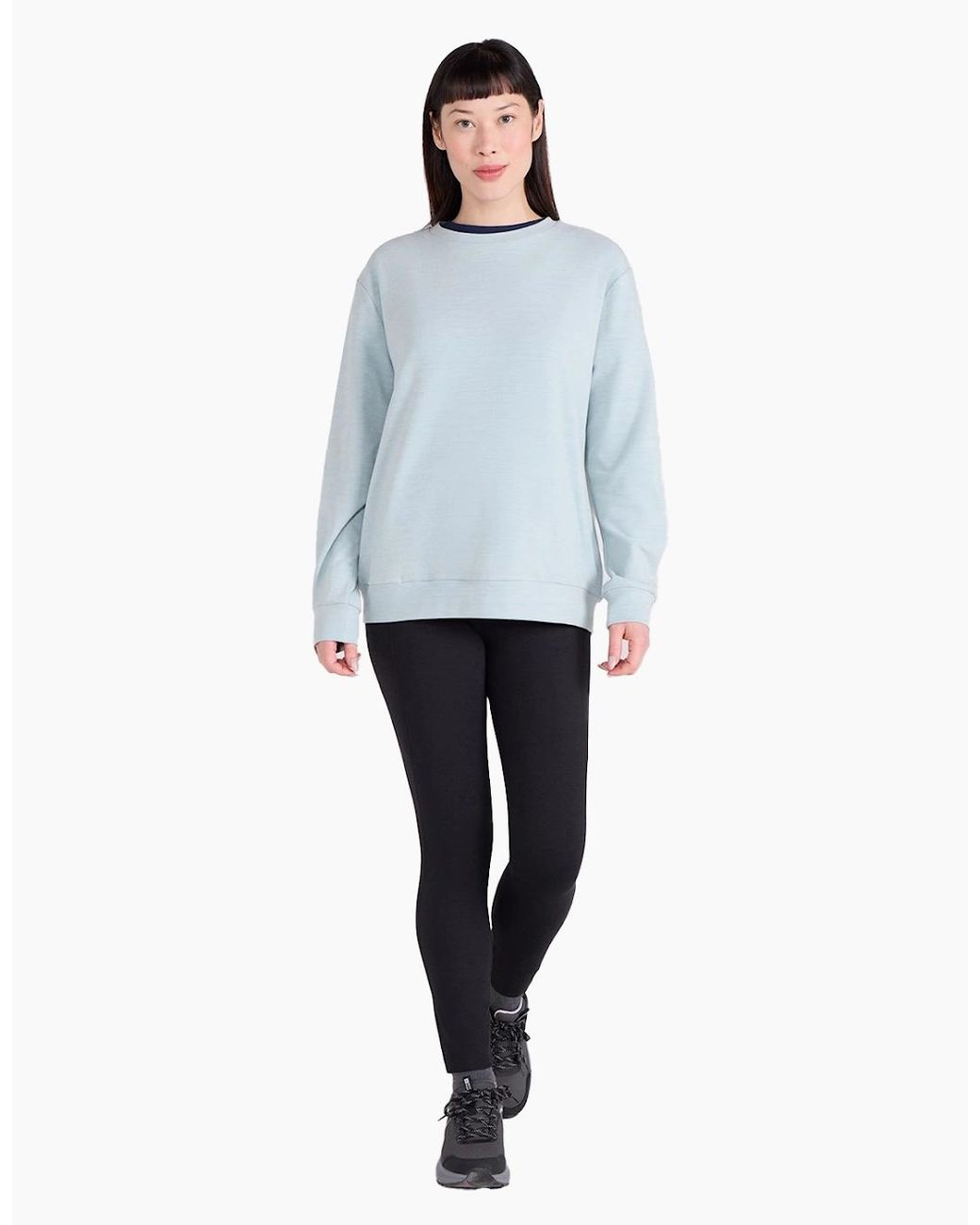 Mountain Warehouse Blue Ladies Strath Melange Supersoft Sweatshirt