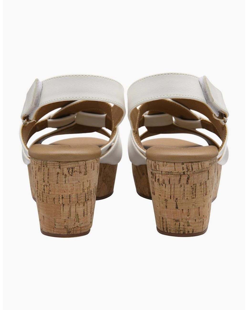 Lotus Metallic Thora Wedge Sandals