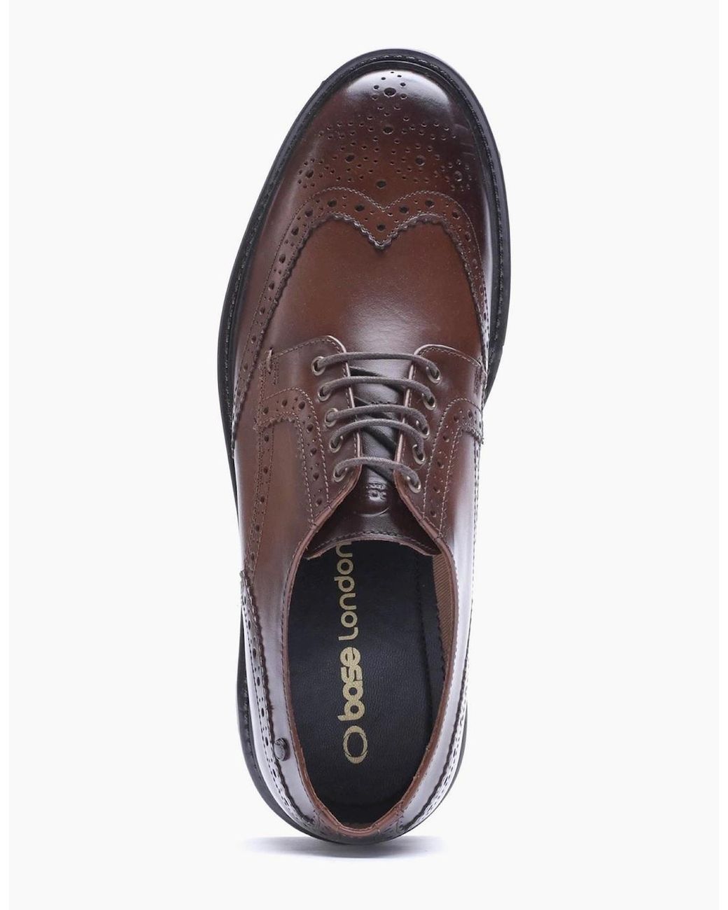 Base London Purple London Tanner Leather Brogues Shoes for men