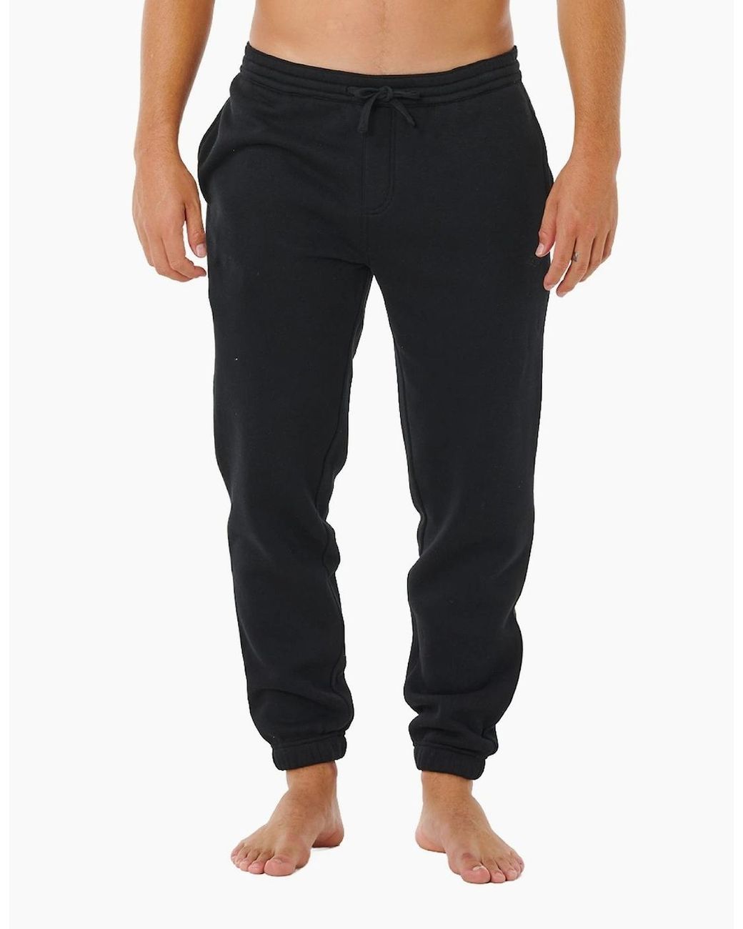 Rip Curl Black Rip Curl Classic Surf Trackpants Joggers for men