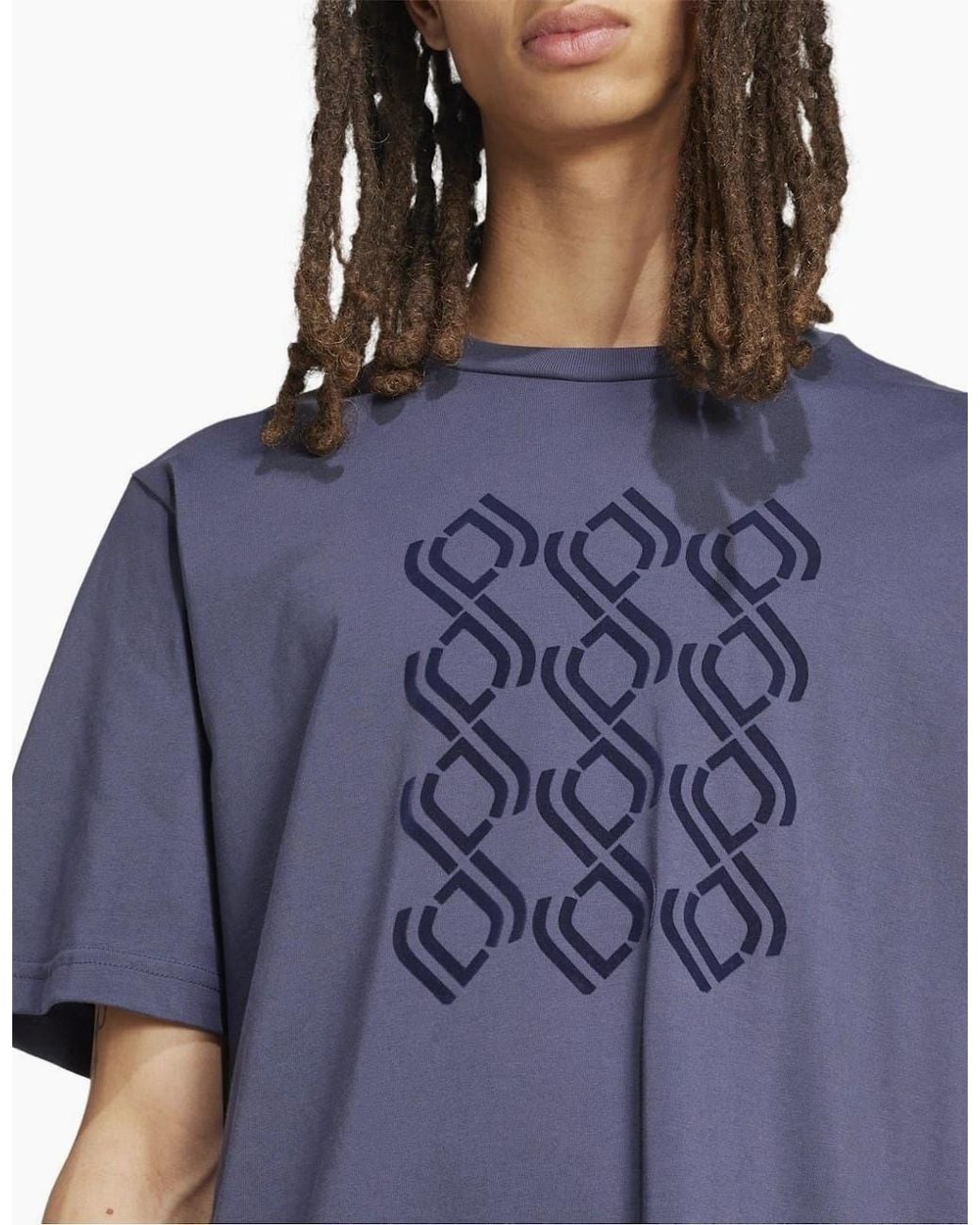 Adidas Blue Juve Szn Tee Gym Top for men