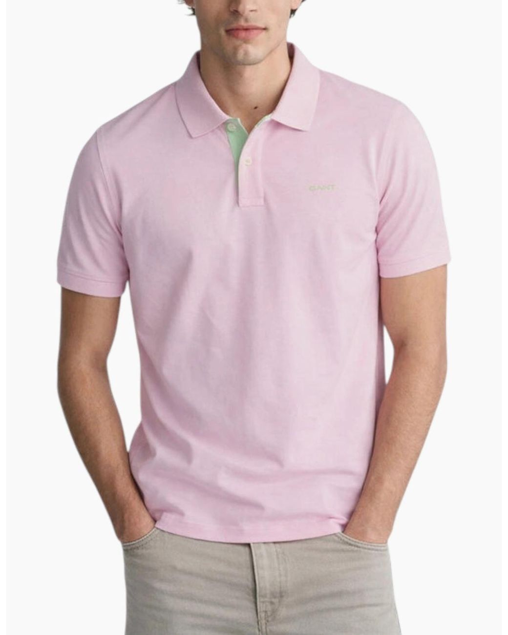 Gant Purple Polo Pique Shirt Short Sleeve Casual Cotton Top for men