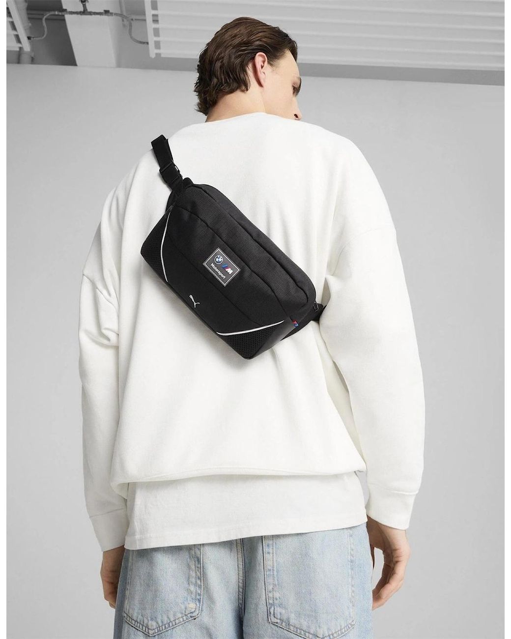 PUMA Black Bmw Mms Large Waist Bag Bum for men