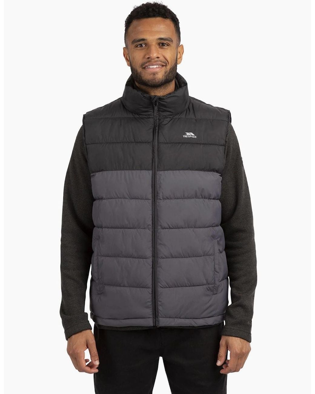 Trespass Gray Oskar Padded Gilet for men