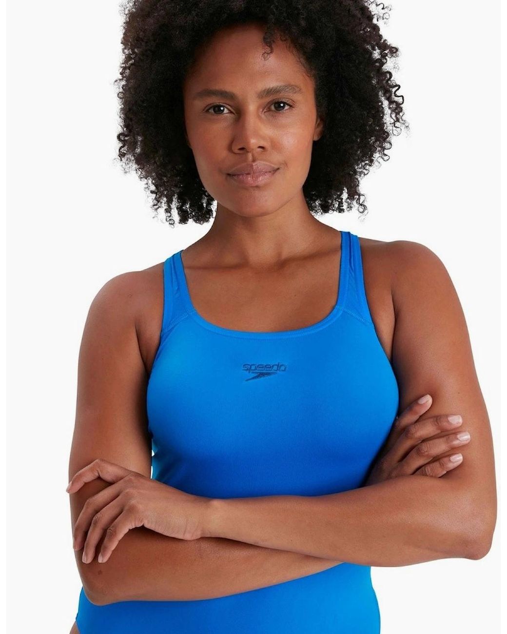 Speedo Blue Ladies Medalist Eco Endurance+ One Piece Swimsuit