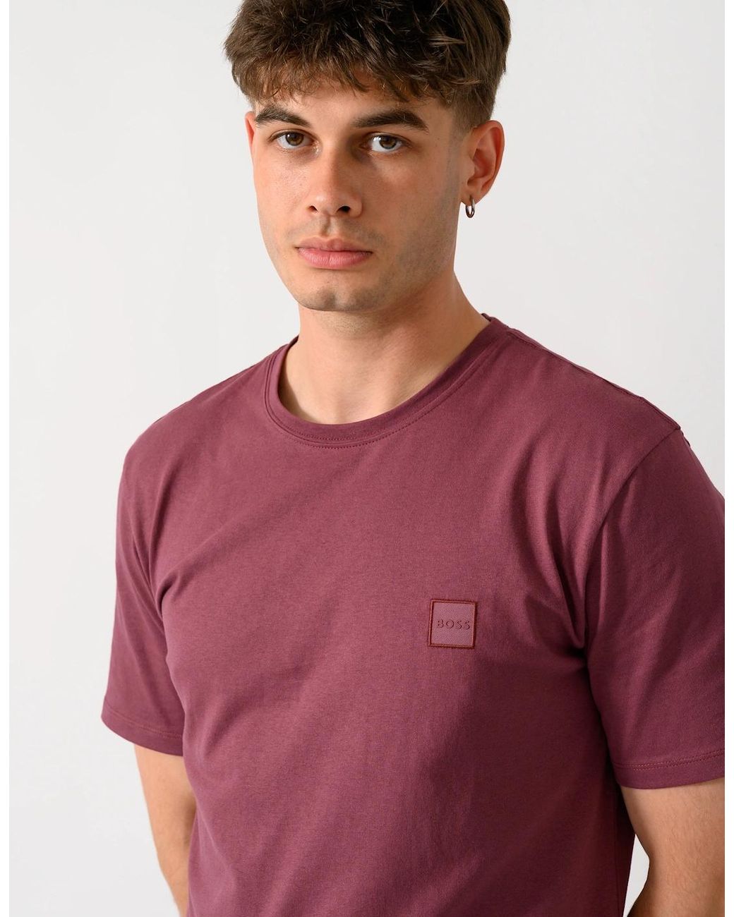 Boss Red Boss Tales Cotton-Jersey T-Shirt With Logo Patch for men