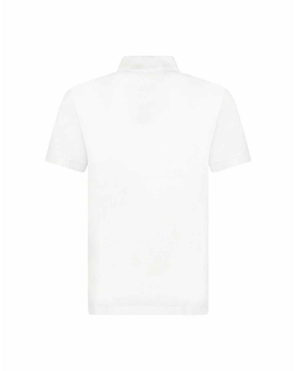 Burberry White 'Hartford' Check Placket Polo for men