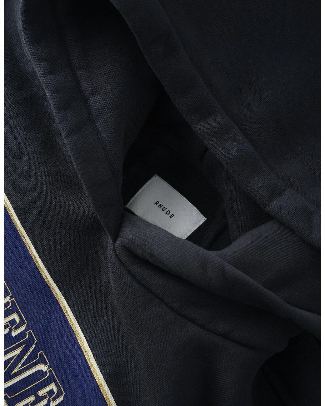 Rhude Black Montenegro Hoodie for men