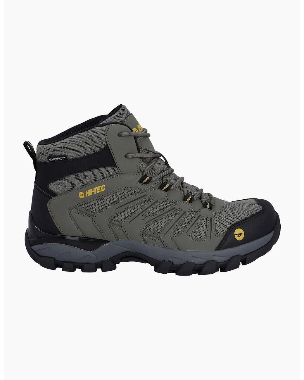 Hi-tec Black Campana Mid Polyurethane Dusty/Honey Hiking Boots for men