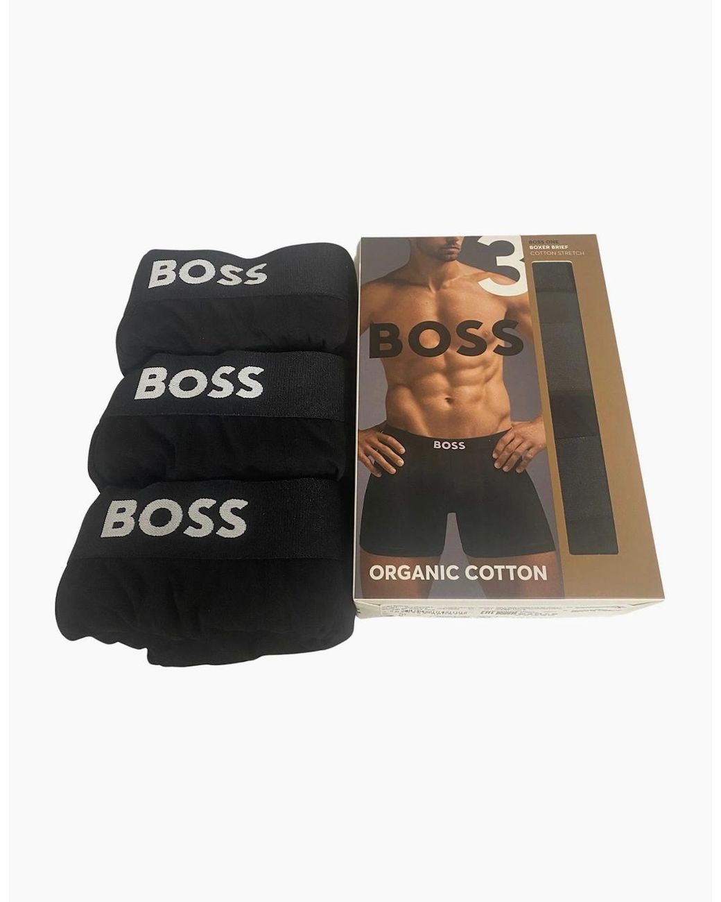 Boss Black 3-Pack Icon Boxer Briefs for men