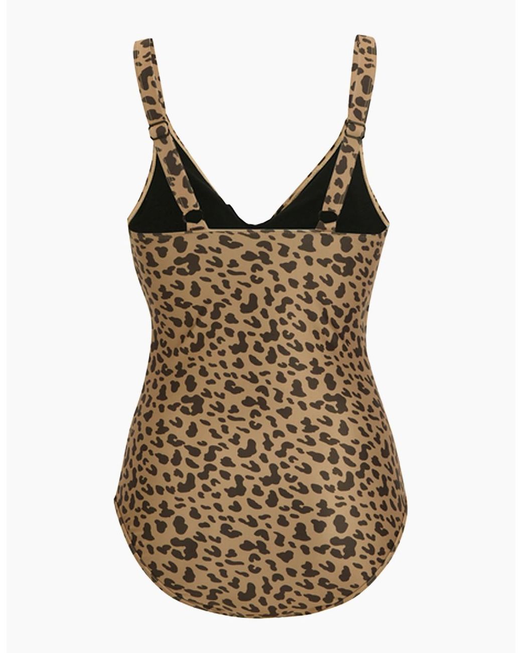Regatta Brown Ladies Baylenne Leopard One Piece Swimsuit