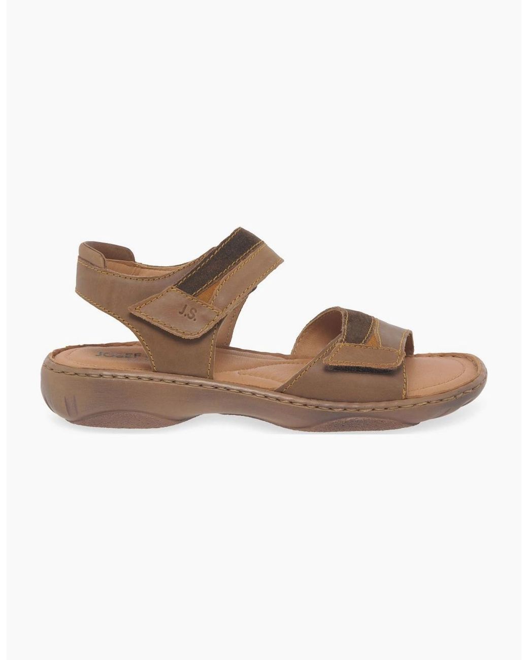 Josef Seibel Brown Debra 19 Leather Sandals