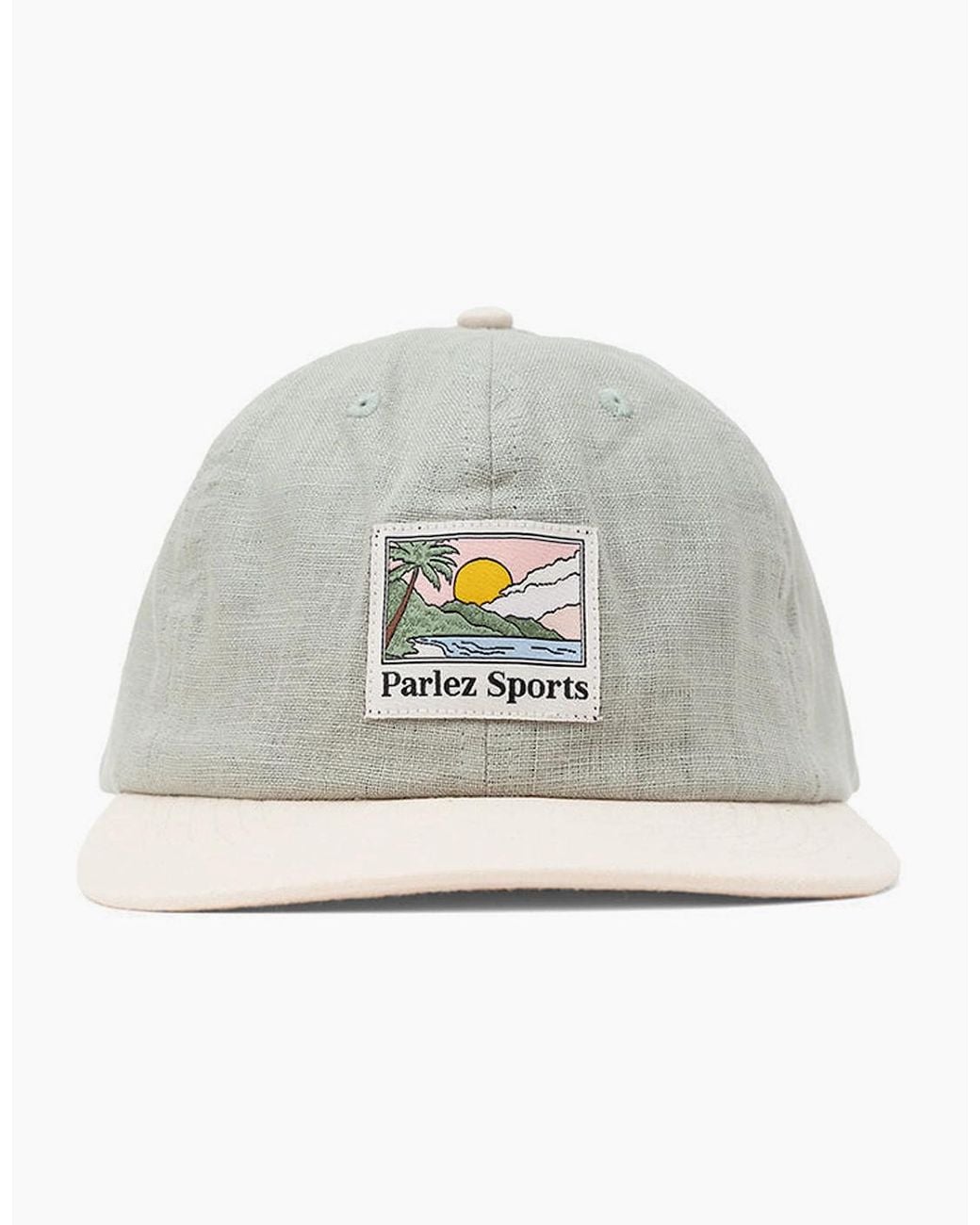 Parlez Gray Parkfield 6 Panel Cap Mineral for men